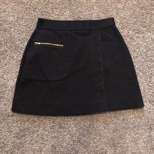 Crewcuts Black faux wrap skirt